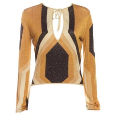 Gucci x Tom Ford F/W 2000 RUNWAY Lurex Lame Top Sz IT40