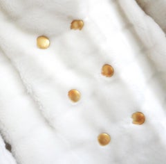 Gucci x Tom Ford Fall 1995 White Faux Fur Coat