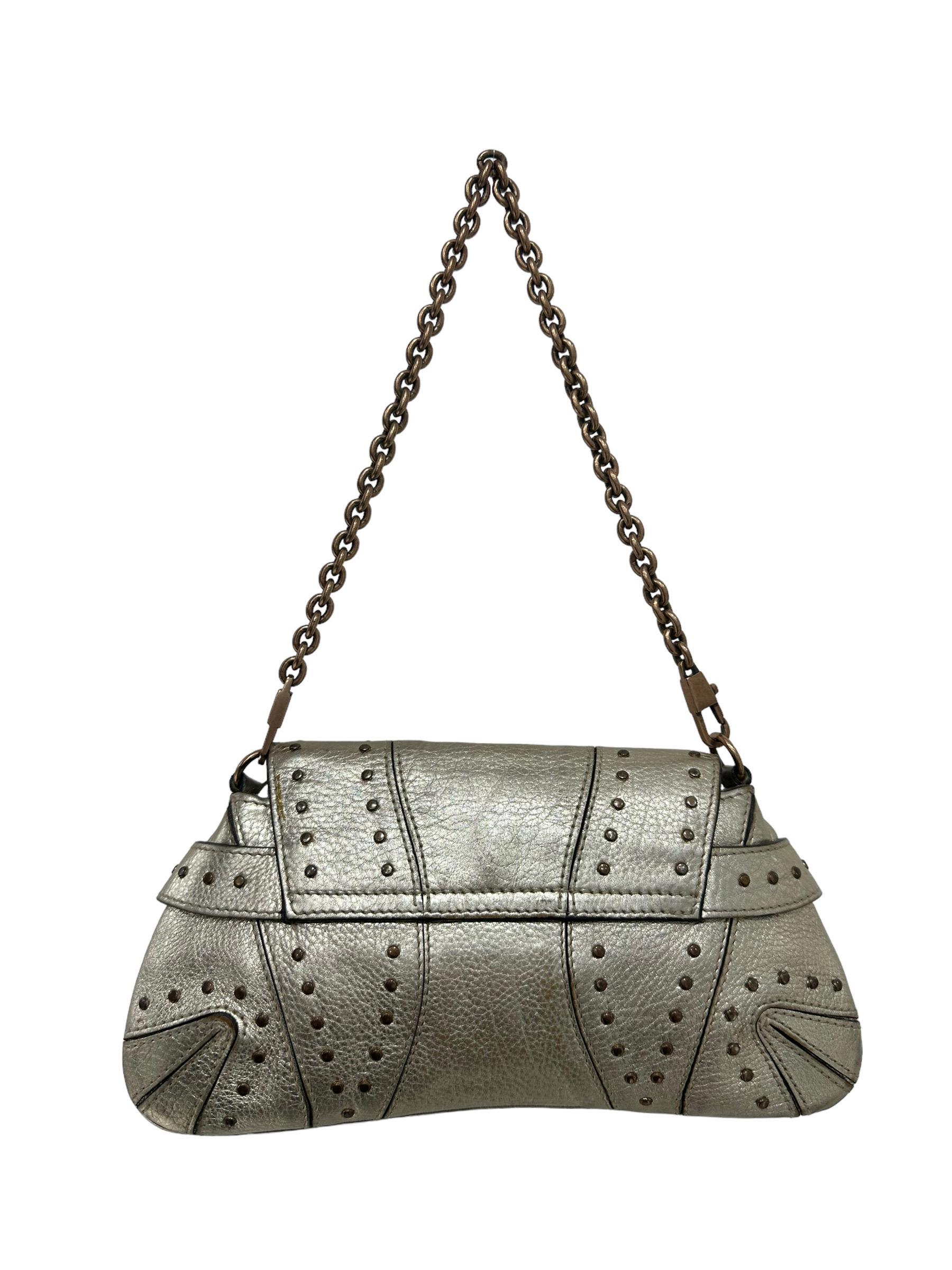 Gucci x Tom Ford - Mini sac à poignée en cuir doré avec mors de cheval  Pour femmes en vente