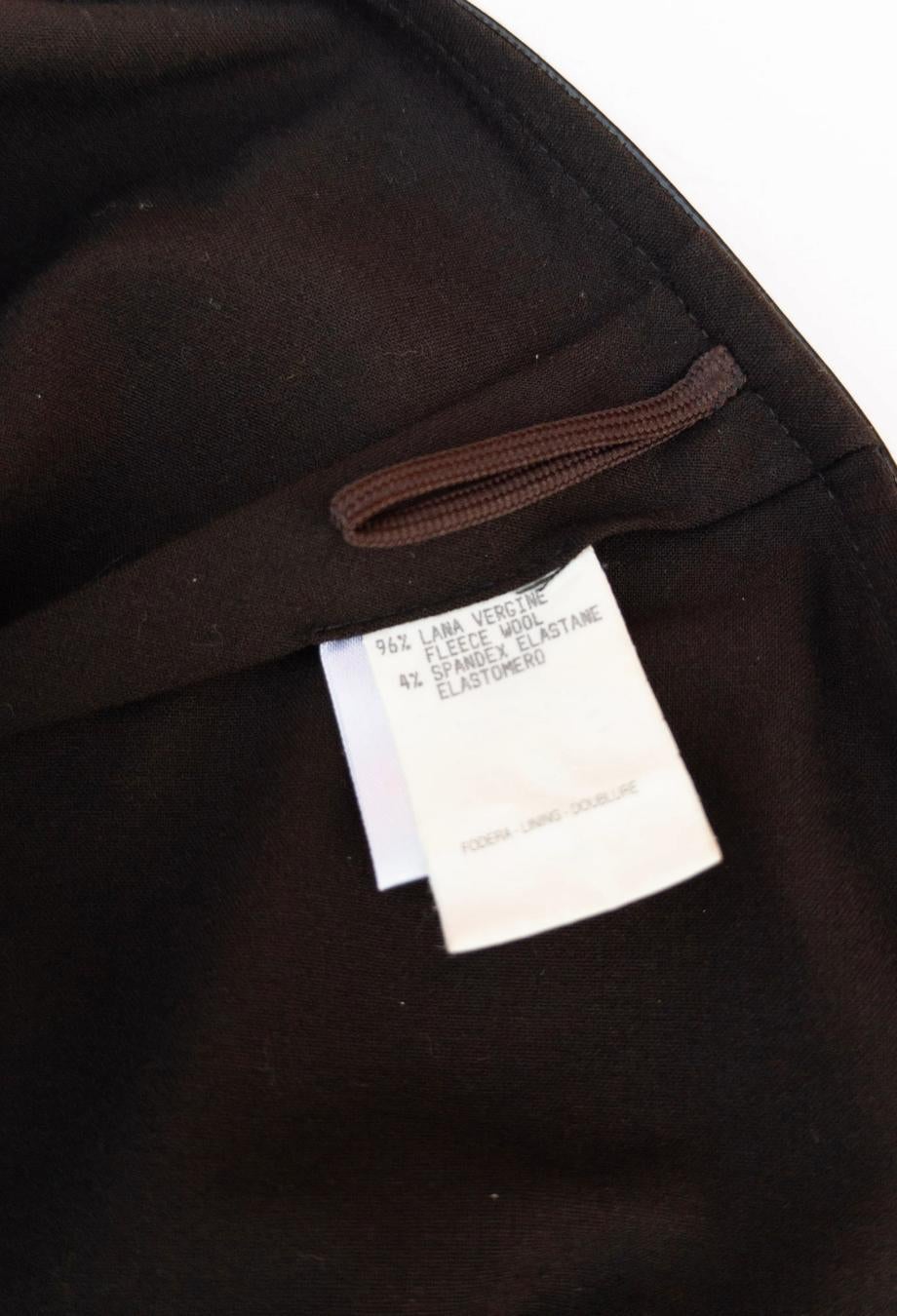 Gucci x Tom Ford Runway F/W 1997 Wrap Brown Skirt Bella Hadid Sz IT42 For Sale 4