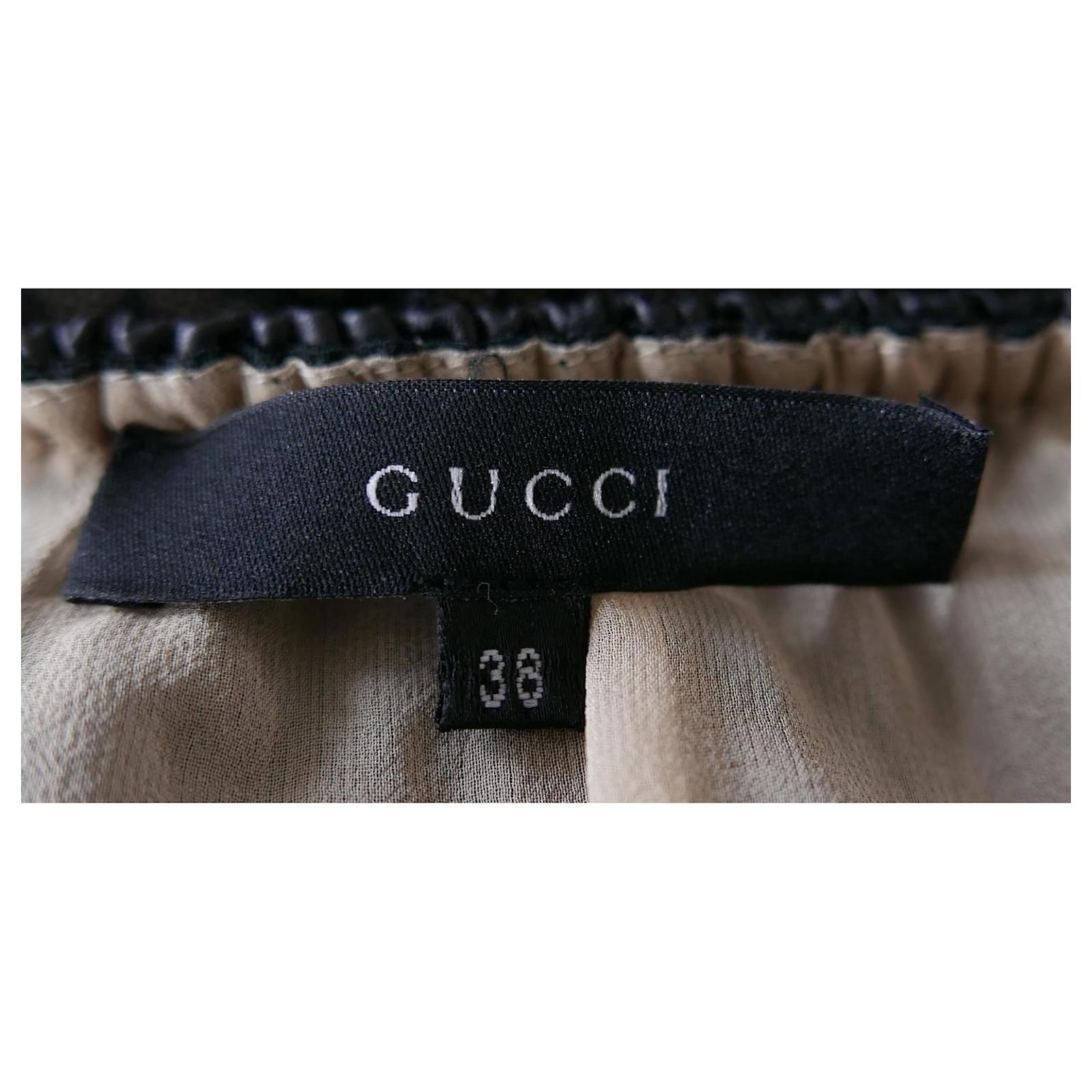Gucci x Tom Ford Frühjahr 1999 Schwarzer Spitzenrock aus Spitze im Angebot 3