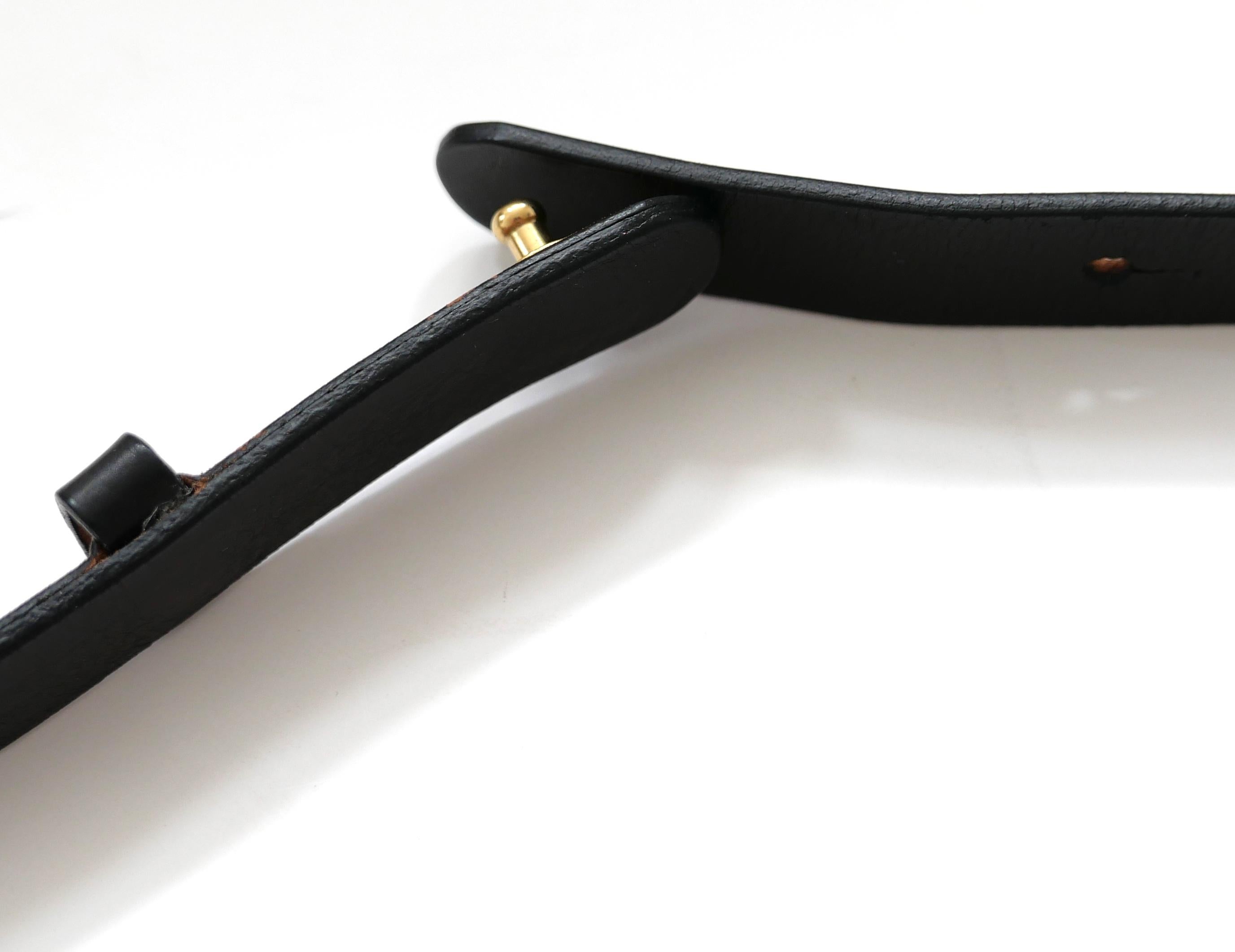 Orange Gucci x Tom Ford Vintage Metal Panel Belt XS For Sale