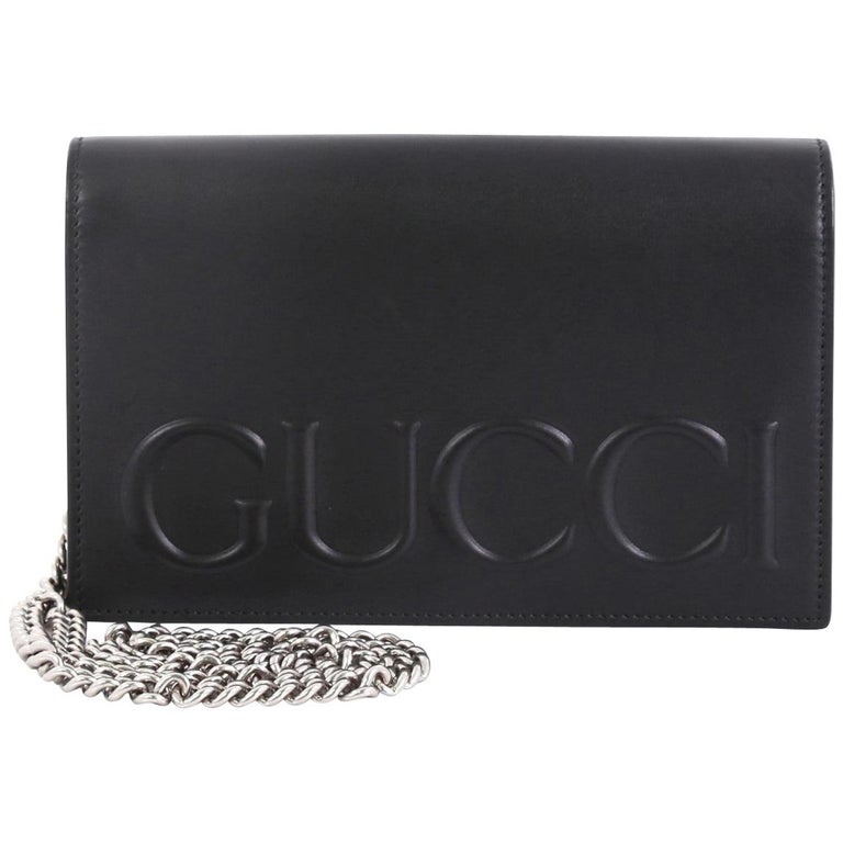 Gucci XL Chain Shoulder Bag Leather Mini at 1stDibs gucci xl embossed