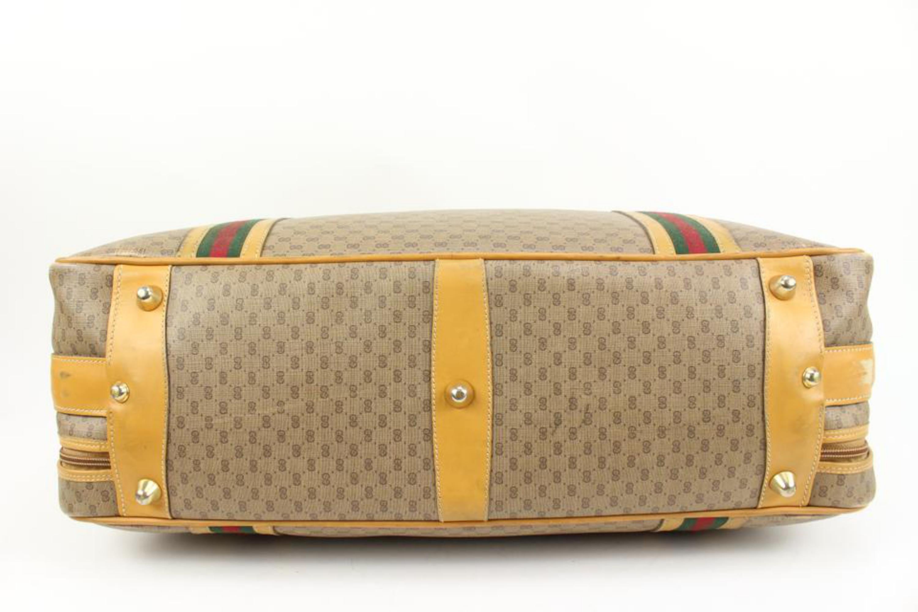 Gucci XL Micro GG Web Suitcase Soft Trunk Luggage 22g321s 3