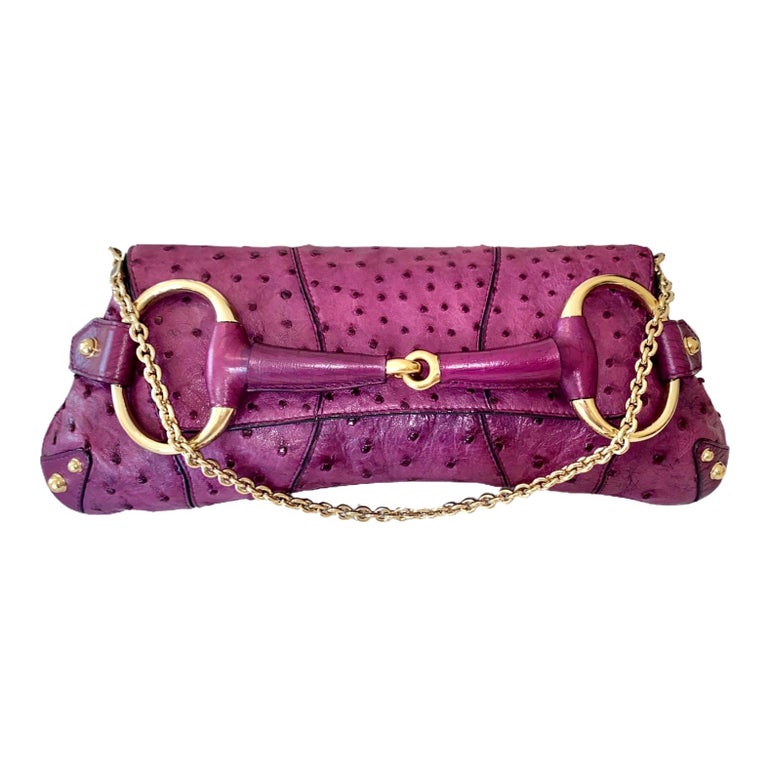 Gucci by Tom Ford Floral Horsebit Clutch