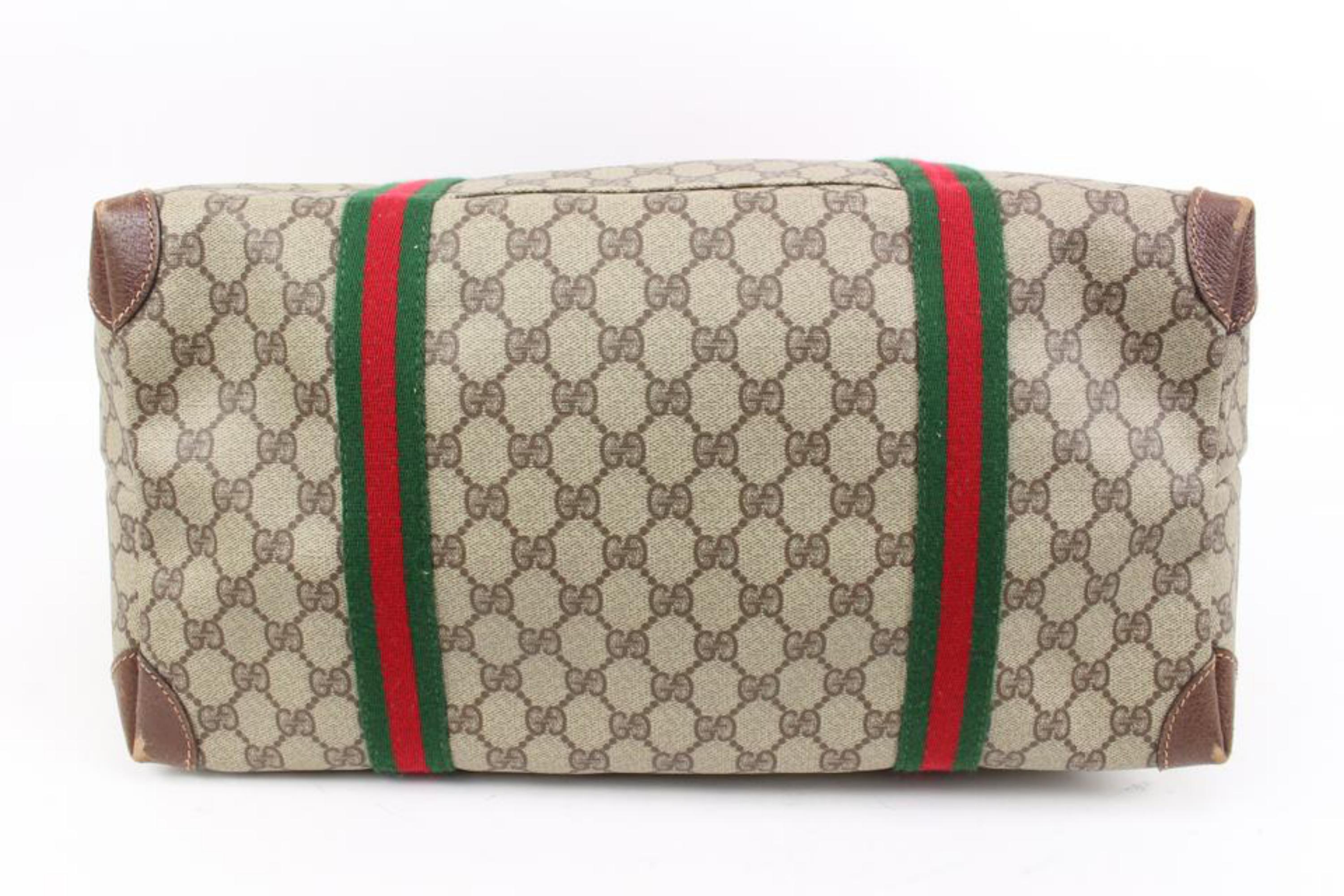 Gucci XL Supreme GG Monogram Web Travel Tote Upcycle Ready s329g12 3