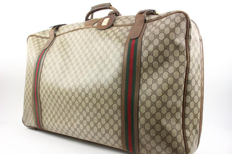 Gucci XXL Supreme Web Luggage Soft Trunk Suitcase 28g31s at 1stDibs