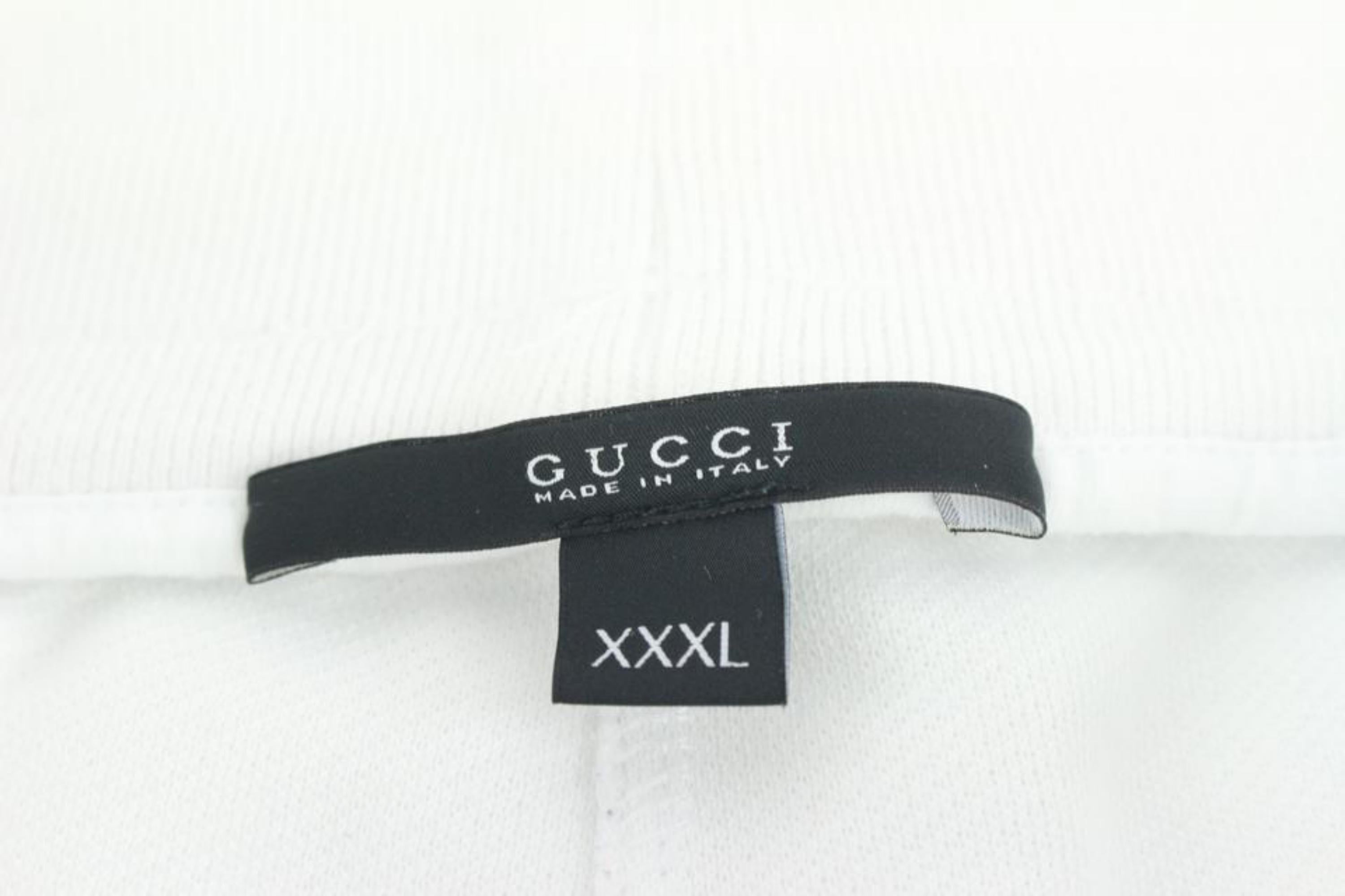 Gucci XXXL White Web Track Pants Jersey Sweat Pants Joggers 120g22
Made In: Italy
Measurements: Length:  24