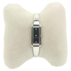 Gucci YA109518 Stainless Steal Diamond Horsebit Watch 46g217s