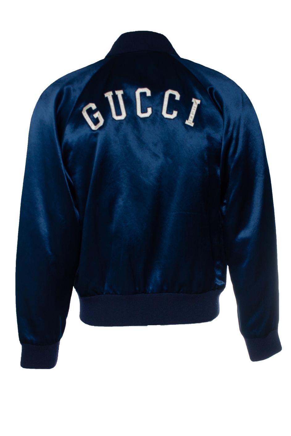 Gucci, bomber Yankees in blu In condizioni ottime in vendita a AMSTERDAM, NL