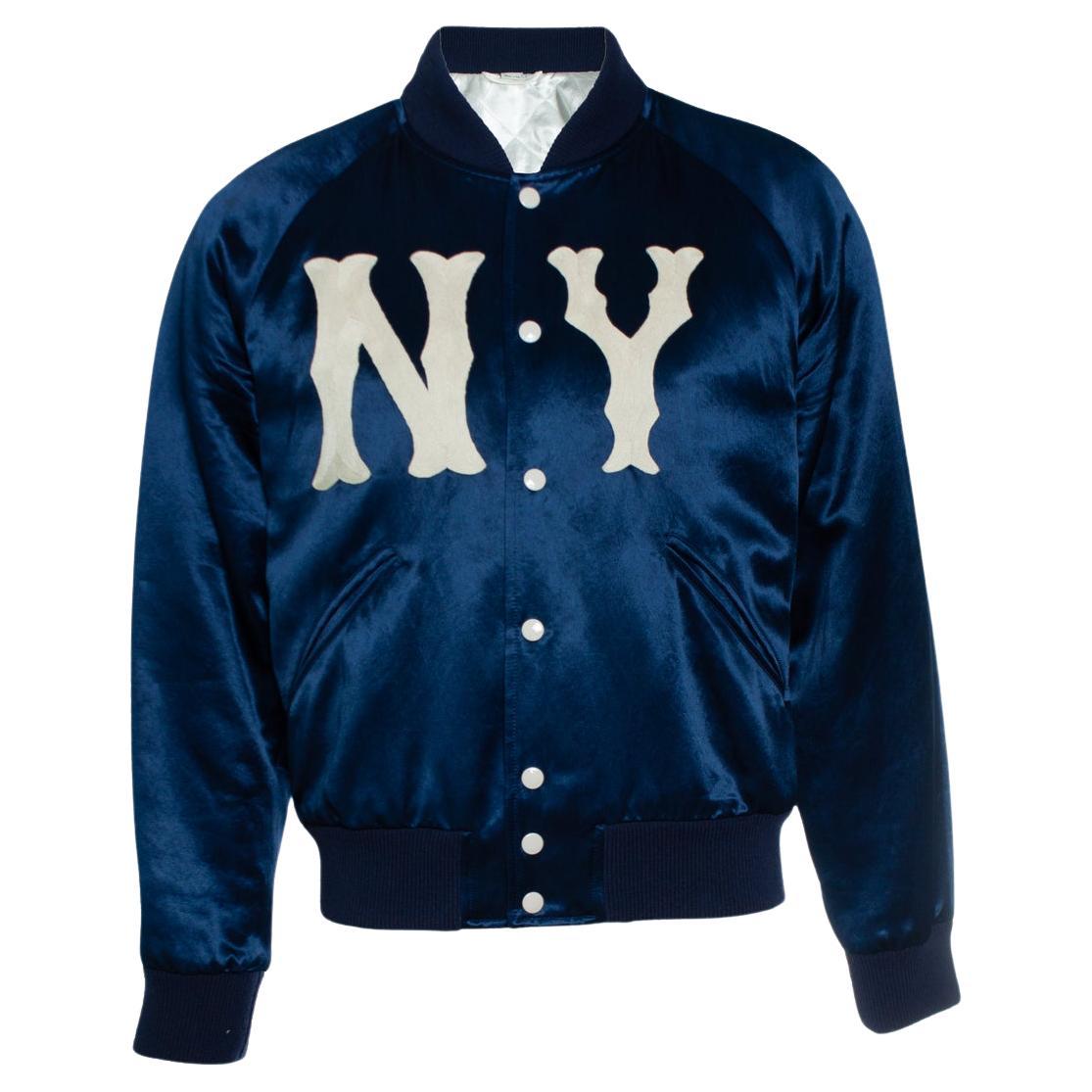 Gucci, bomber Yankees in blu in vendita