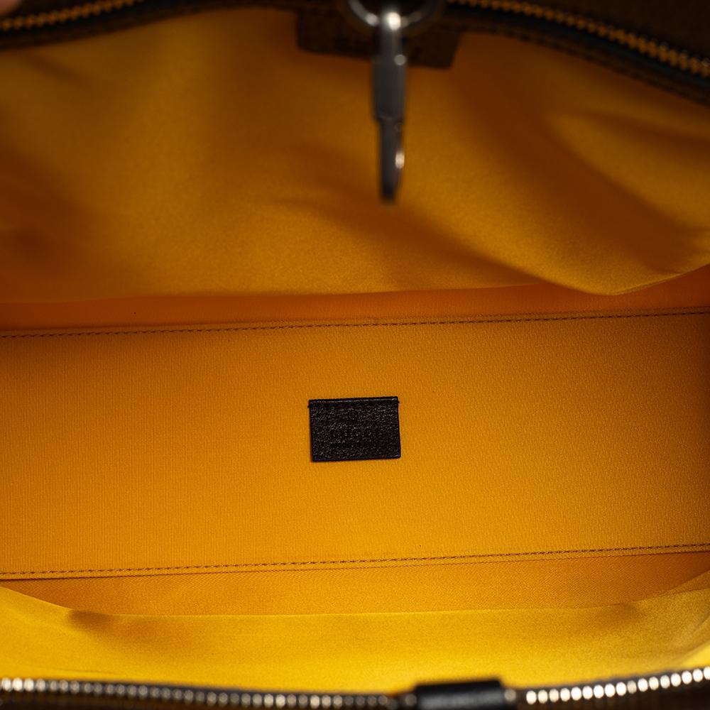 Gucci Yellow/Black GG Nylon and Leather Off The Grid Long Tote 5