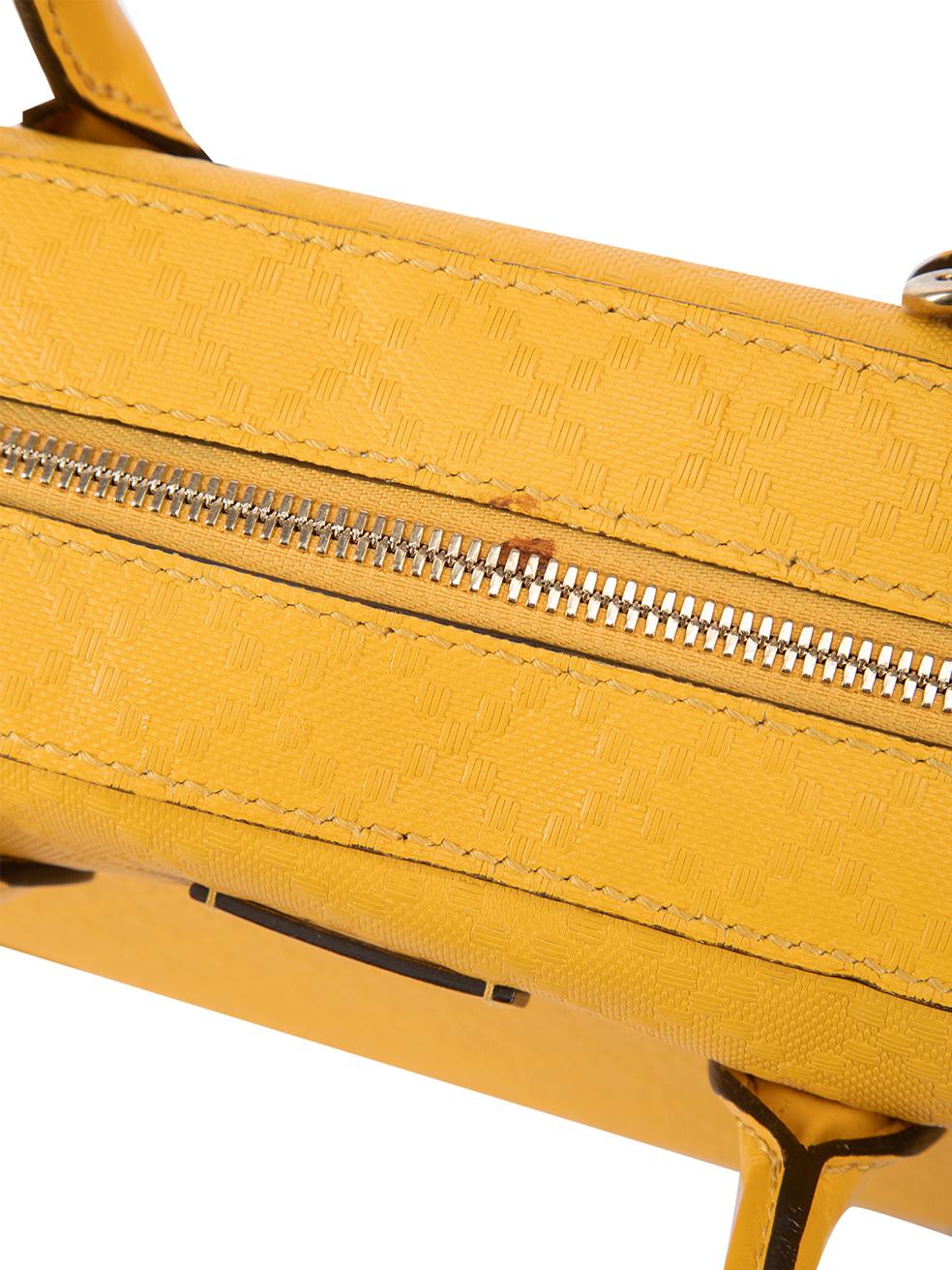 Gucci Yellow Bright Diamante Leather Satchel 1