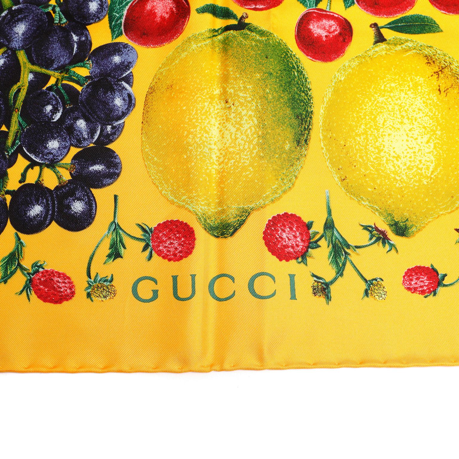 gucci fruit scarf