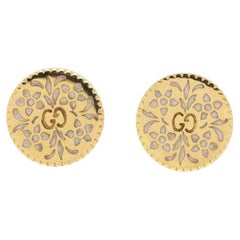 GUCCI Boucles d'oreilles en or jaune et émail