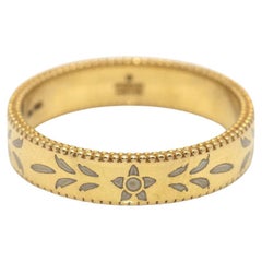 GUCCI Yellow Gold and Enamel Ring