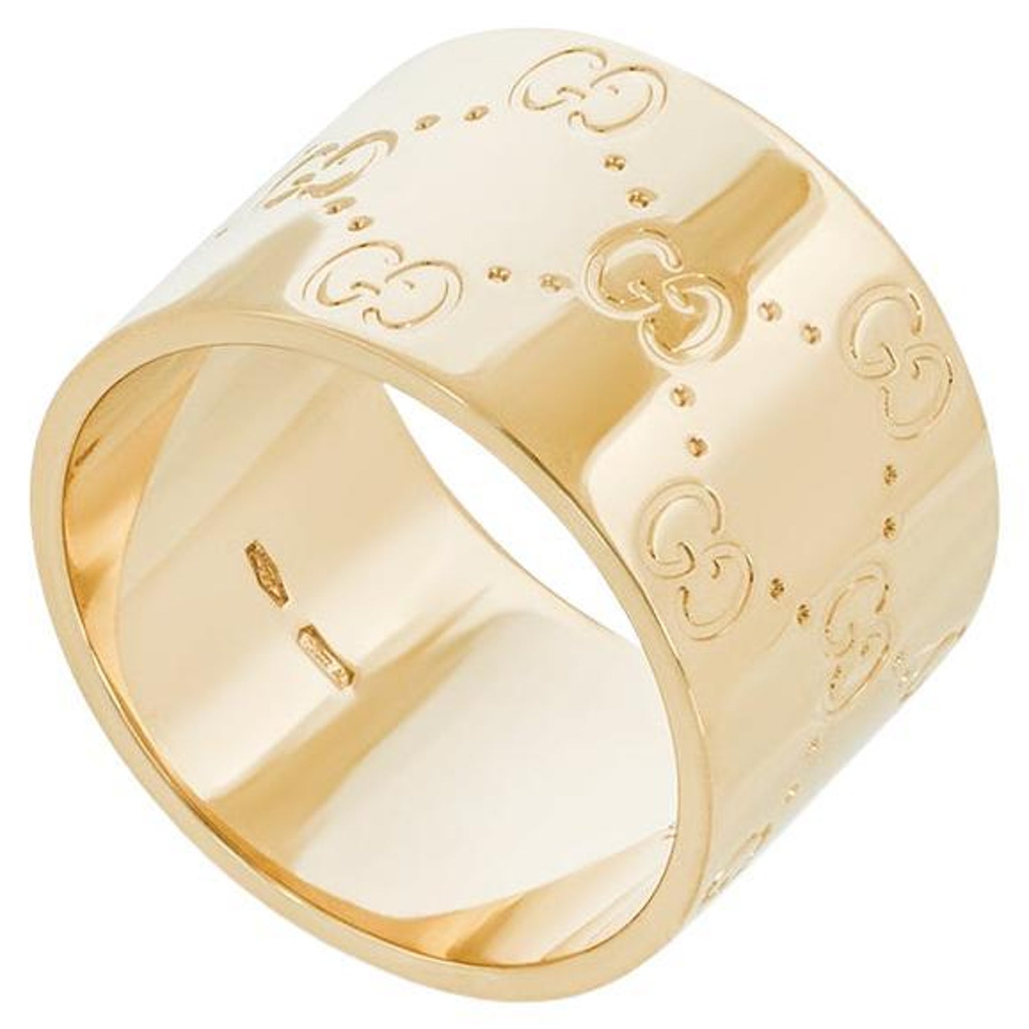 Gucci Yellow Gold Icon Ring For Sale at 1stDibs