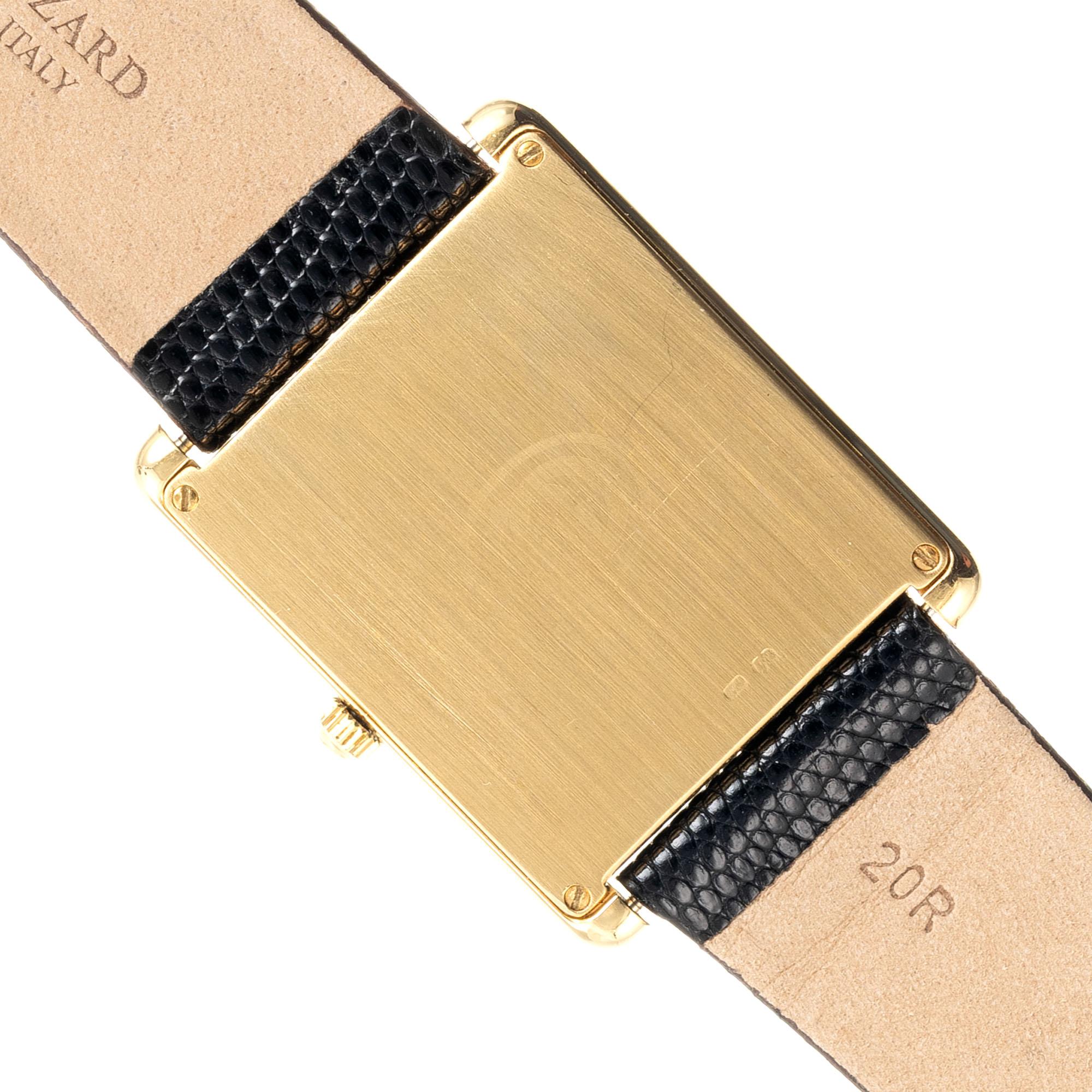 Gucci Herren-Armbanduhr aus Gelbgold Damen im Angebot