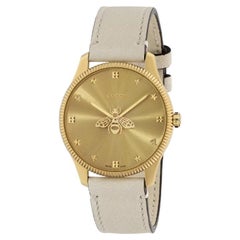 Gucci Yellow Gold PVD Case Sunbrushed Dial with Bee Motif Watch YA1264180