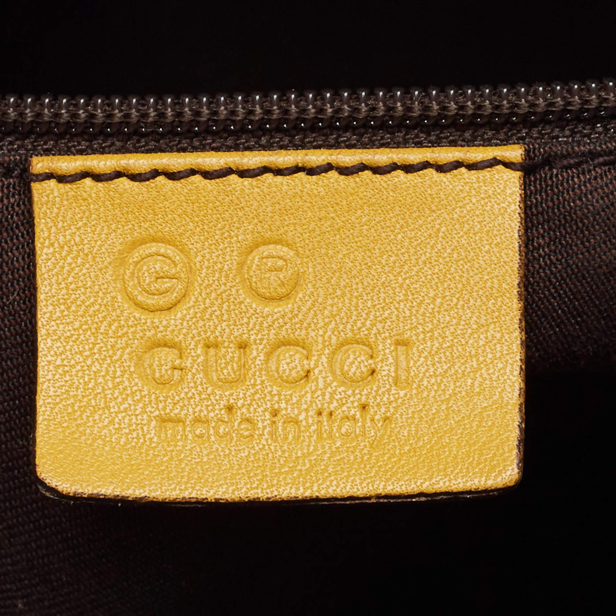Gucci Yellow Guccissima Leather Medium Britt Hobo 7