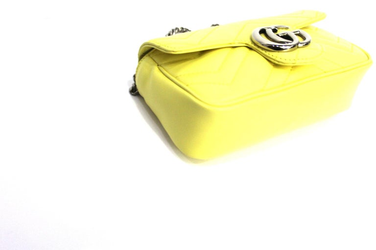 Gucci Yellow Leather Marmont Bag at 1stDibs gucci yellow marmont bag
