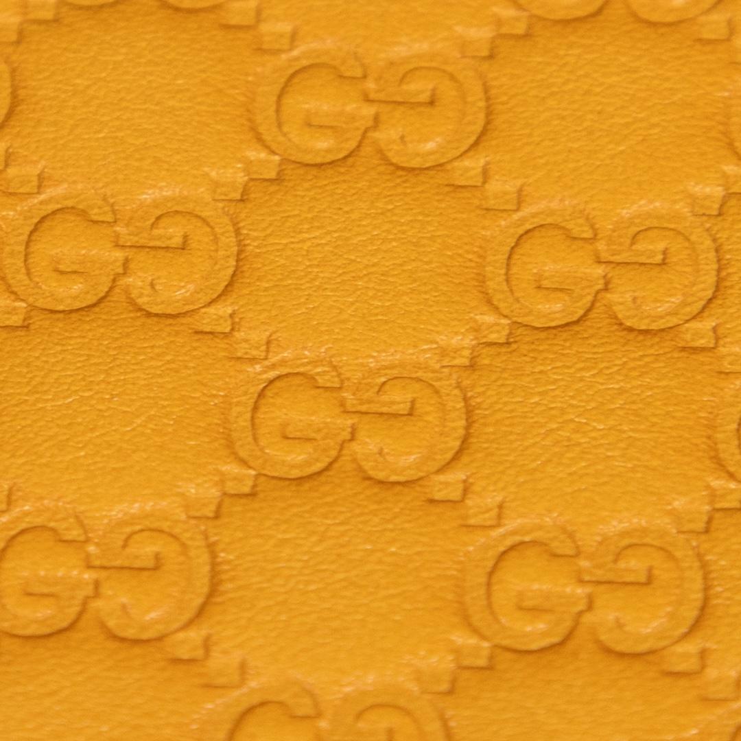 Gucci Yellow Leather Microguccissima Cardholder 1