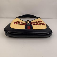 Gucci Yellow Monogram Jackie Chateau Marmont Medium Hobo Bag