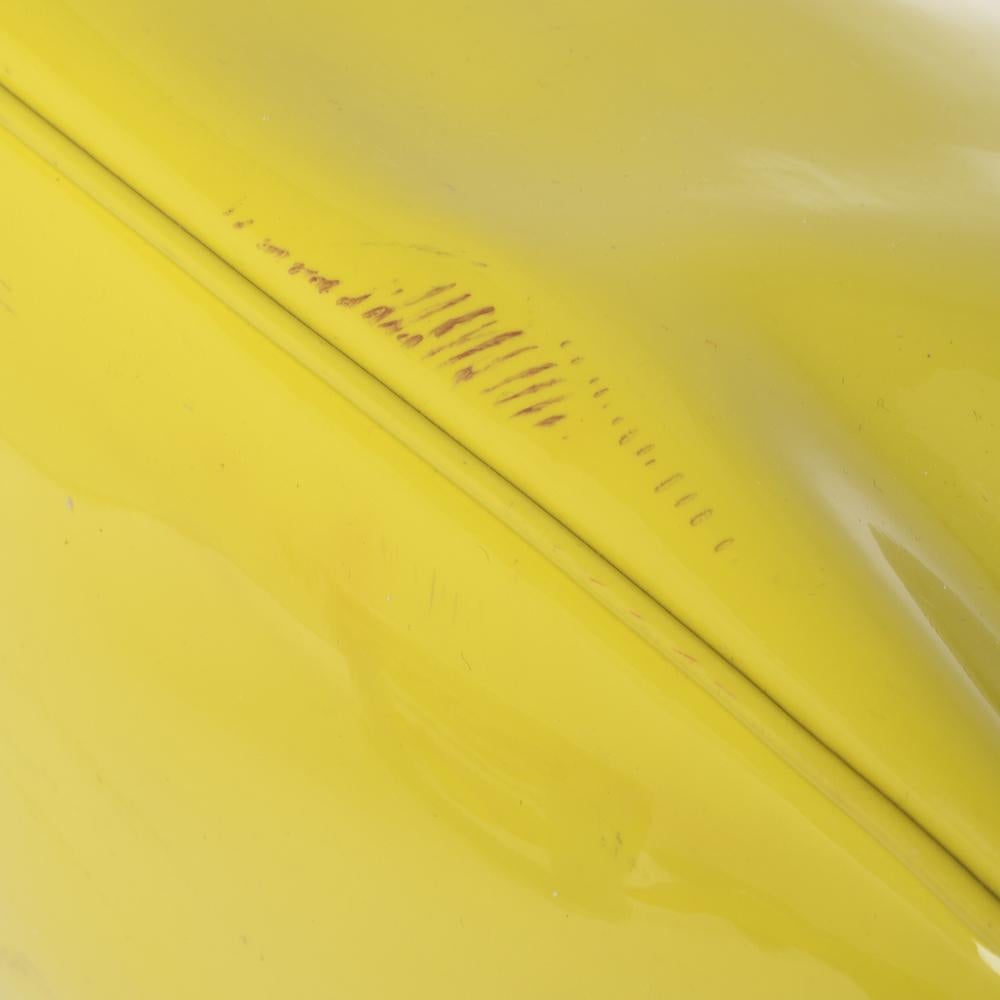 Gucci Yellow Patent Leather Medium Bright Bit Tote 6
