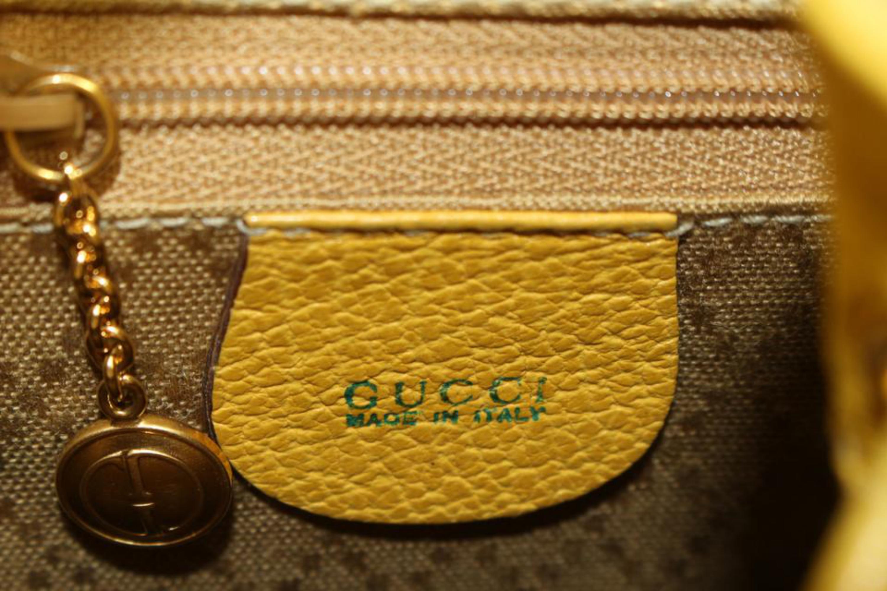 Gucci mini sac à dos bambou en daim jaune 54gz421s Pour femmes en vente