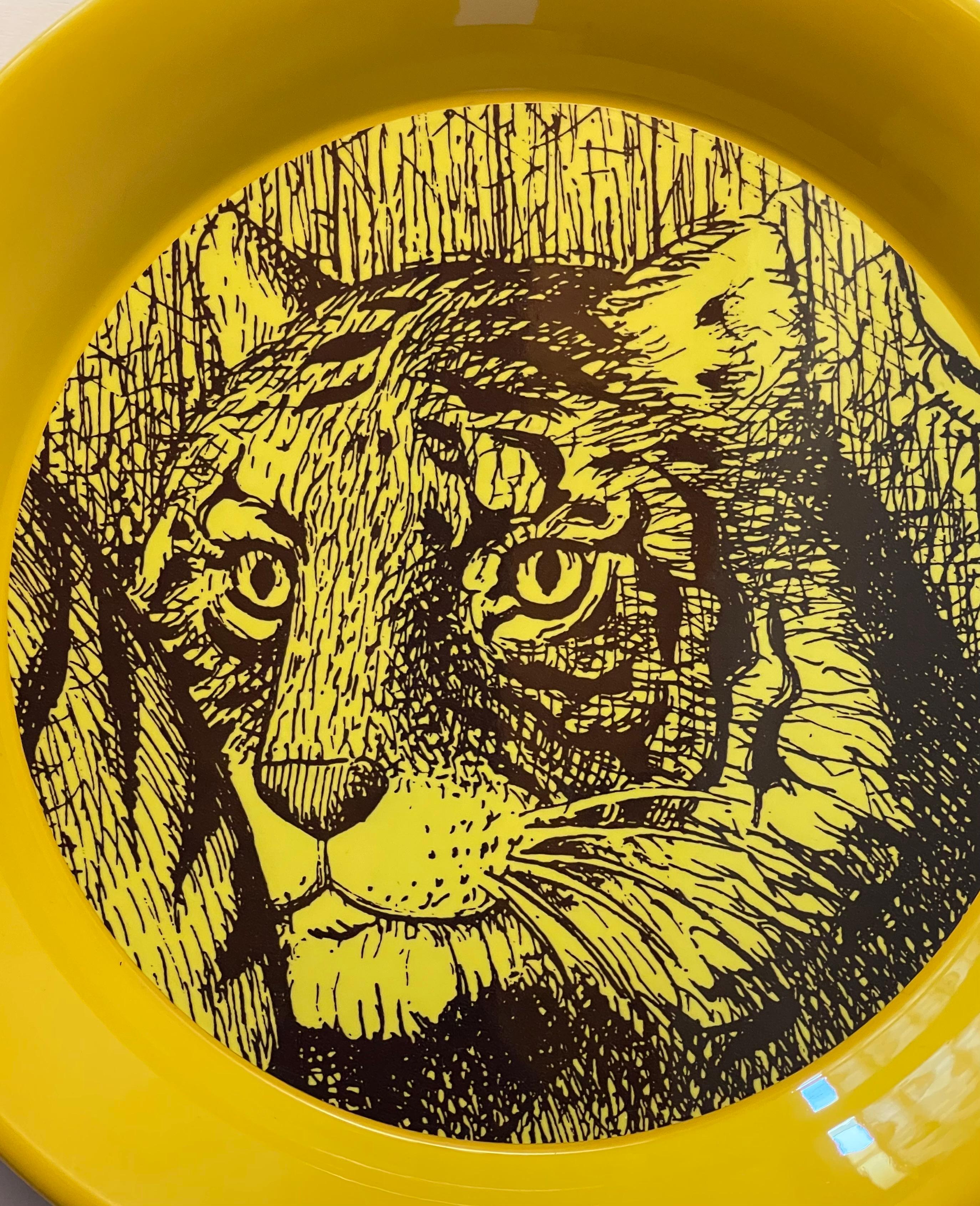 XXIe siècle et contemporain Plateau tigré jaune Gucci sans boîte en vente