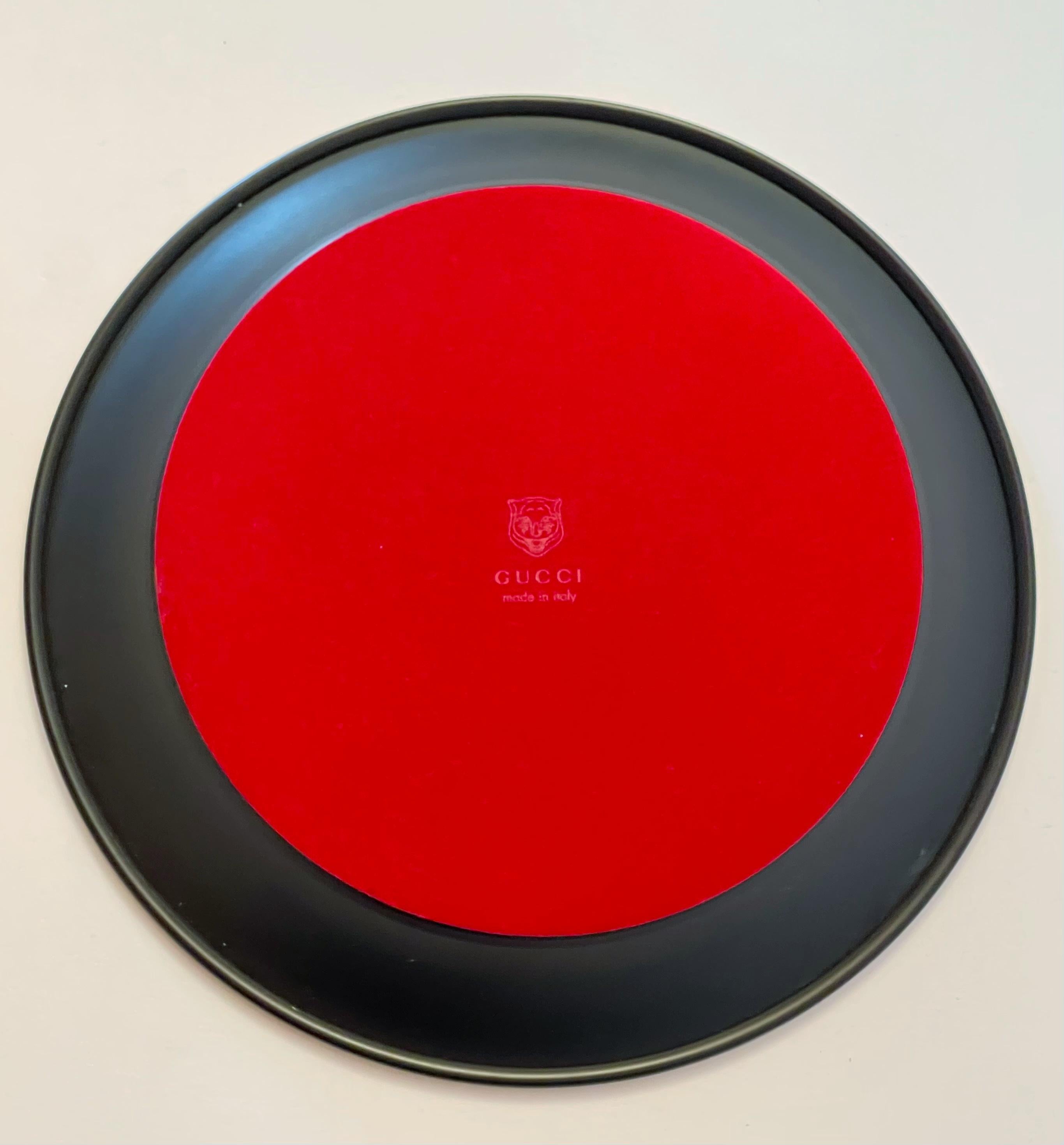 Métal Plateau tigré jaune Gucci sans boîte en vente