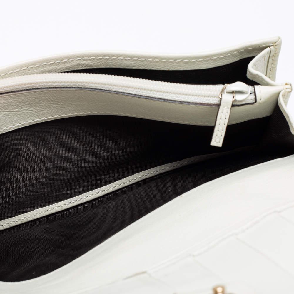Gucci Gelb/Weiß GG Kontinentale Brieftasche aus Segeltuch und Leder im Angebot 5