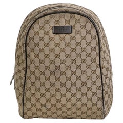 Gucci Backpack Zip Medium GG Supreme Brown