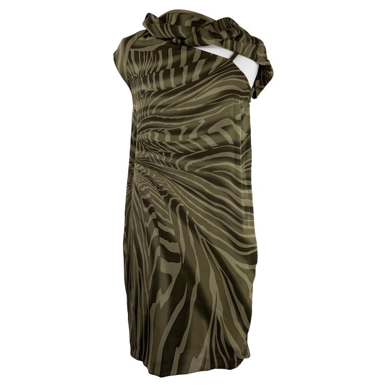 navy blue dress for baby girl Just Cavalli 2000s Black & White Zebra Maxi Dress