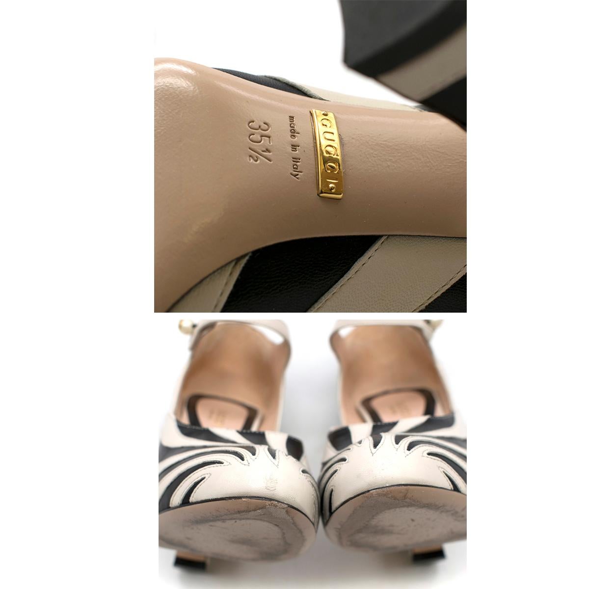 Gucci Zebra Leather Pumps 5.5  1