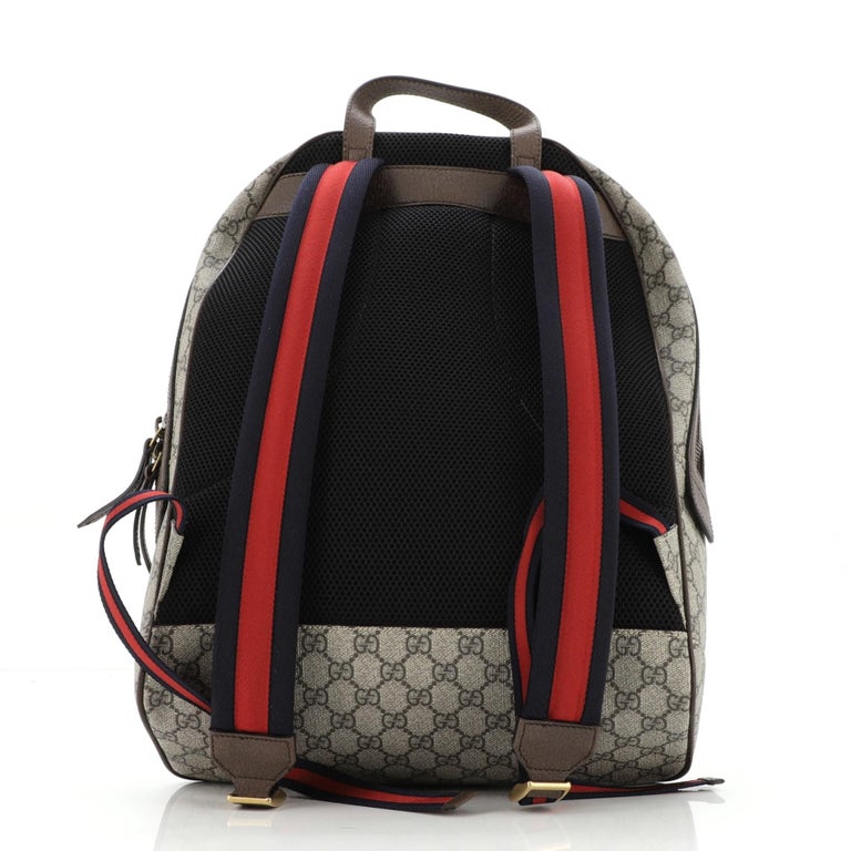 Gucci Zip Around Backpack Printed GG Coated Canvas Medium at 