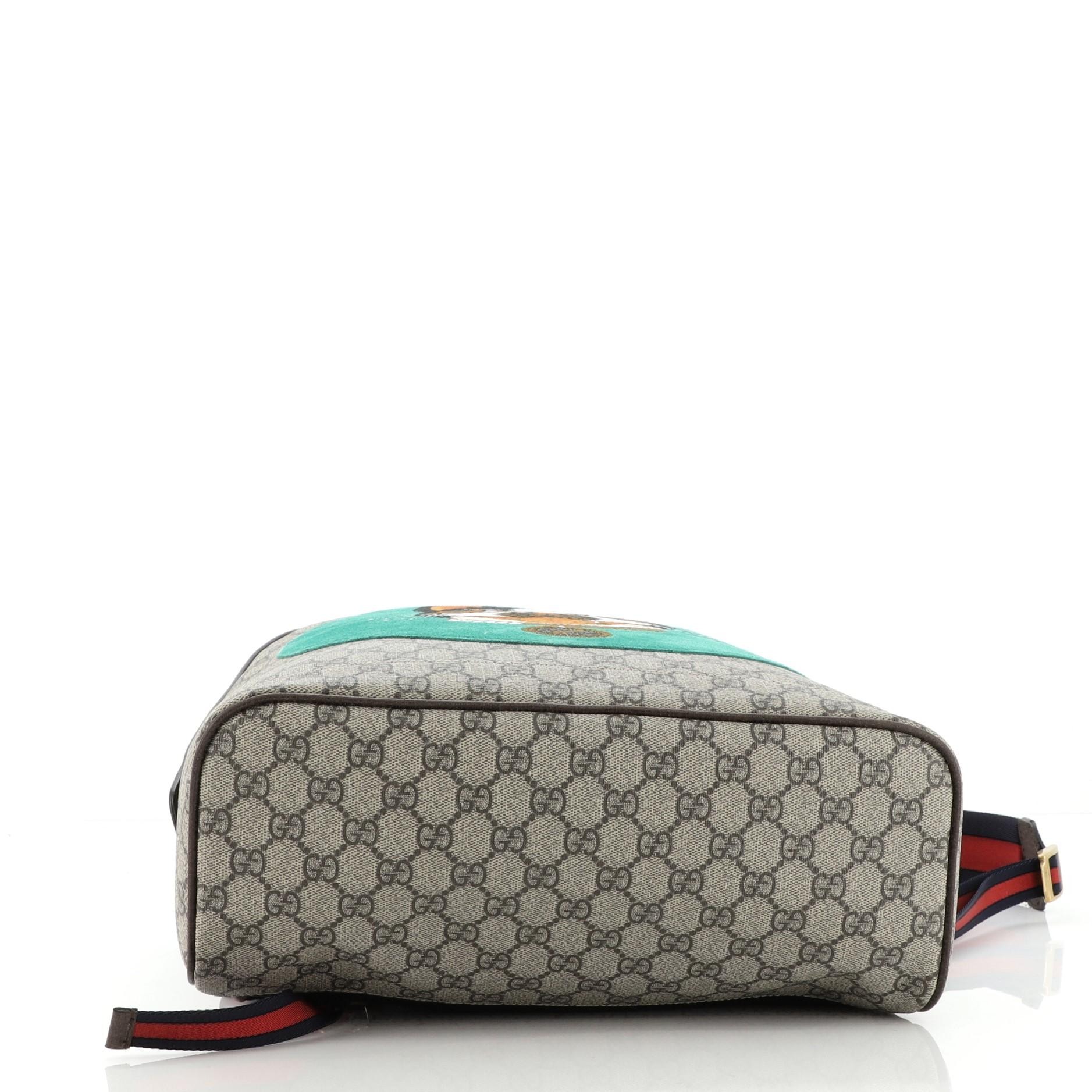 Gucci Rucksack mit Reißverschluss und bedrucktem GG aus beschichtetem Canvas Medium für Damen oder Herren