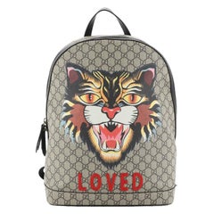 Gucci Zip Around Backpack Printed GG Coated Canvas Medium