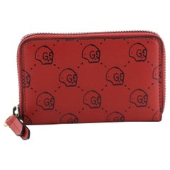 Gucci Zip Around Card Case GucciGhost Leather