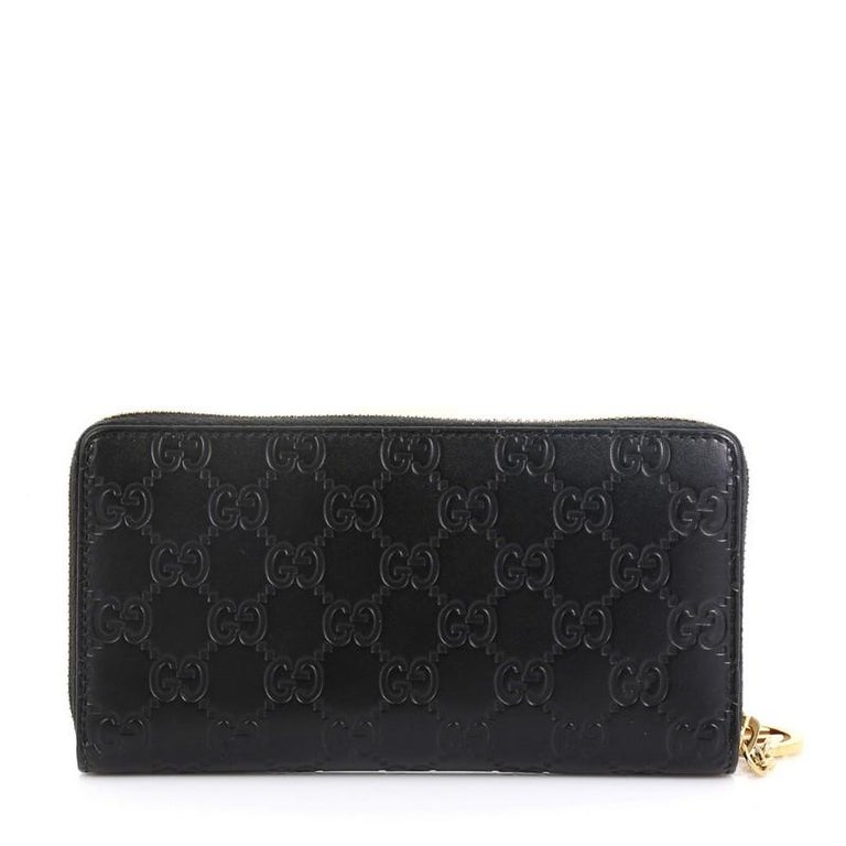 Gucci Zip Around Icon Wallet Guccissima Leather at 1stdibs