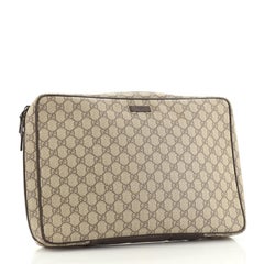 Gucci Zip Around Laptop Case GG Coated Canvas Large