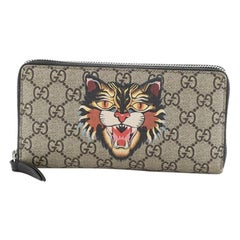 Gucci Zip Around Wallet Printed GG Coated Canvas