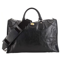 Gucci Zip Convertible Duffle Bag Leather Medium