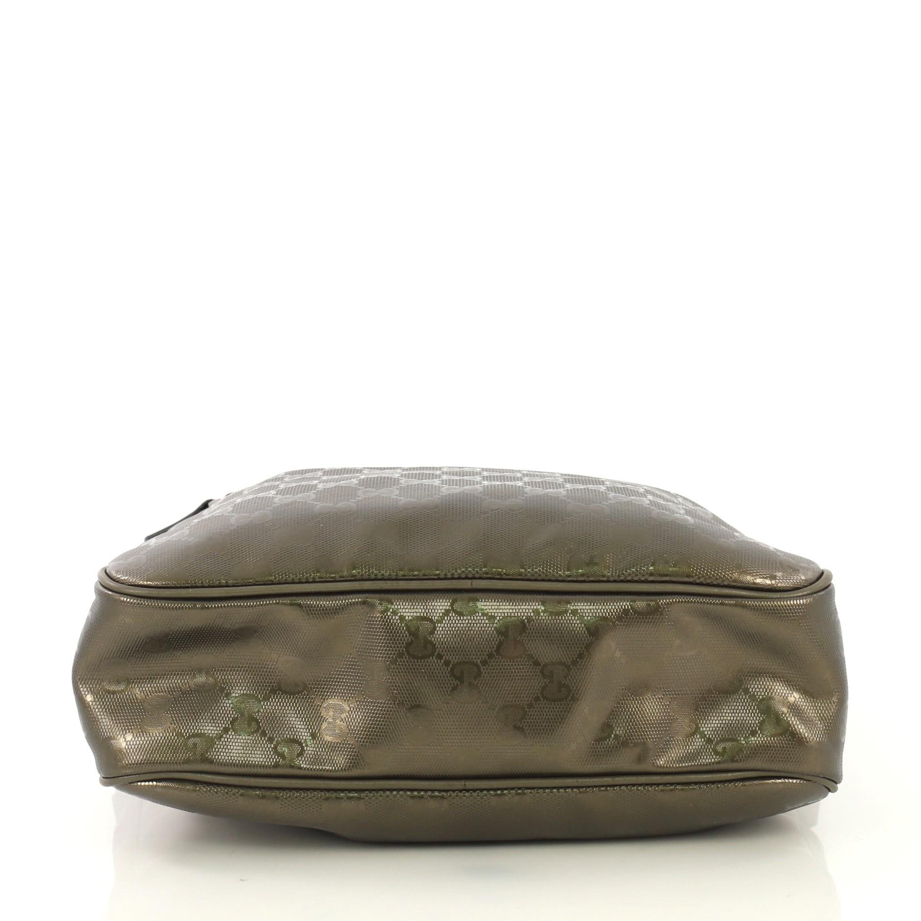 Gucci Zip Crossbody Bag GG Imprime Medium In Good Condition In NY, NY