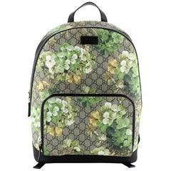 Gucci Zip Pocket Backpack Blooms Print GG Coated Canvas Medium 