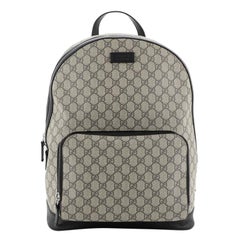 Gucci Zip Pocket Backpack GG Coated Canvas Medium