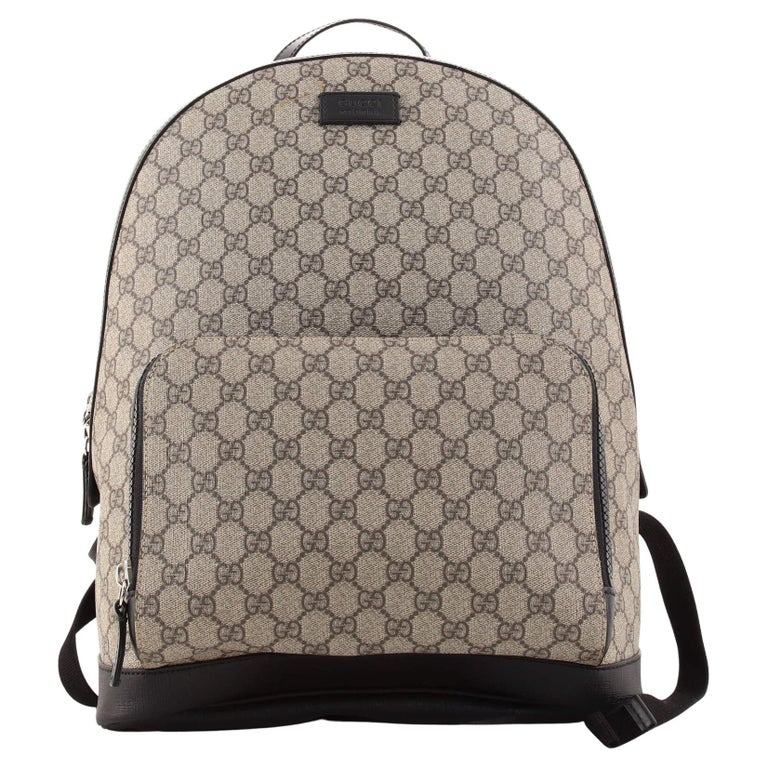 Gucci Zip Pocket Backpack GG Coated Canvas Medium For Sale at 1stDibs