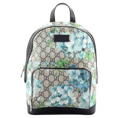 Gucci Zip Pocket Backpack (Outlet) Blooms Print GG Coated Canvas Small