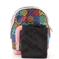Gucci Zip Pocket Backpack Psychedelic Print GG Coated Canvas Small
