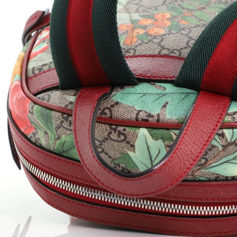 Gucci Zip Pocket Backpack Tian Print GG Coated Canvas Small 2